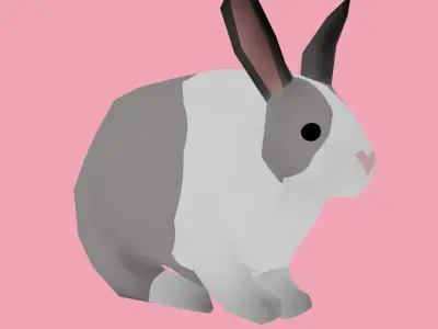 Rabbit Low-poly 3D model buy