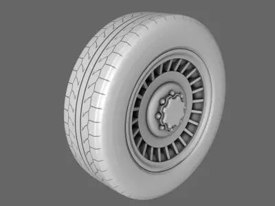 Car Van Tires Standard 3D model