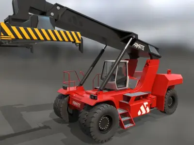 Reach Stacker Low-poly 3D model