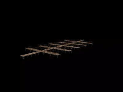 small bridge pier 02 3D model