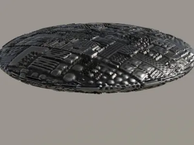 UFO 3D Low-poly 3D model purchase