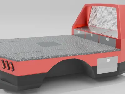 FLATBED FOR TRUCK CUSTOM  3D model
