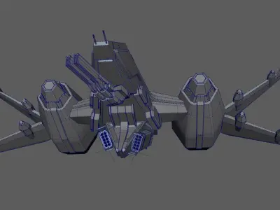 Space Fighter MK 1 3D model