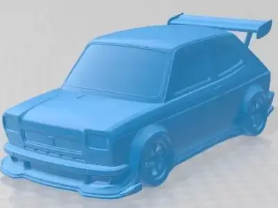 Seat 127 1972 Tuning Printable Car 3D print model