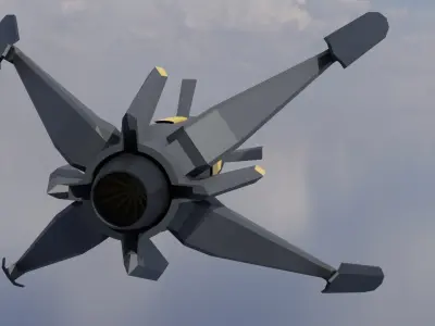 Future missile 01 3D model