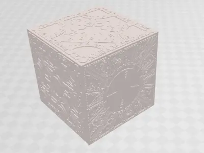 Printable Hellraiser Puzzle box - 6 part model kit 3D print model