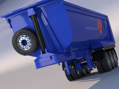 Tipper Semitrailer 3D model