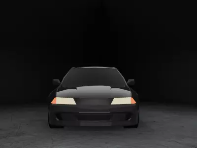 Stylized Nissan GTR 32 - Game Ready Free low-poly 3D model
