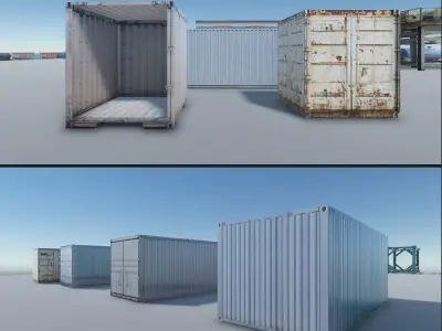 Industrial Props and Warehouse Vol 2 Low-poly 3D model