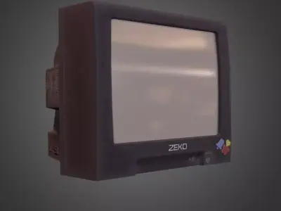 Old Television Low-poly 3D model