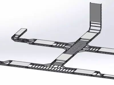 CABLE LADDER - Full CAD design 3D model