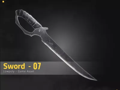 Sword-07 Low-poly 3D model