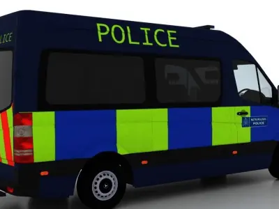Mercedes Benz Sprinter L2H2 2009 England Police Passenger UK 3D model