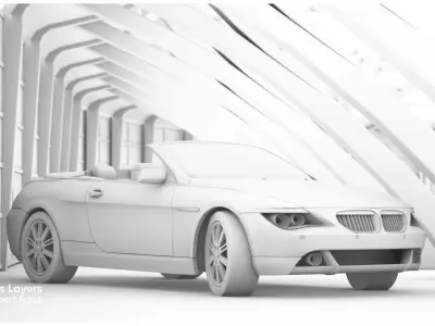 Open Professional Car Render Studio 3D model