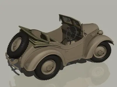 WW2 JAPAN ARMY Kurogane Type 95 Correction model 3D model