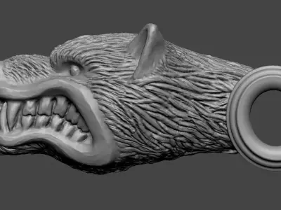 Wolf Head Free 3D print model