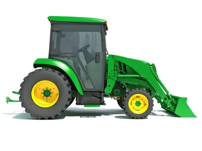 Compact Utility Tractor 3D model