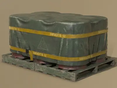Barrel Shipment Game Prop PBR  Low-poly 3D model