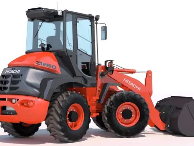 Wheel loader Hitachi ZW80 3D model