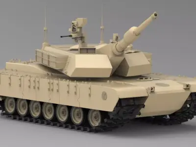 Abrams Tank 3D model