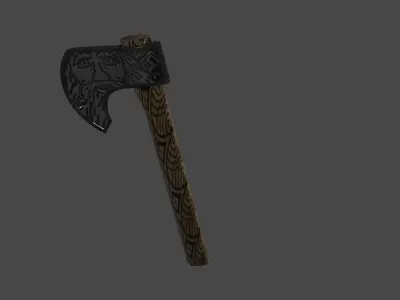 Slavic Axe Low-poly 3D model