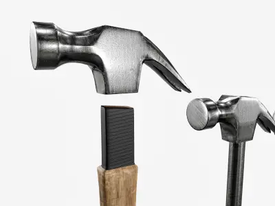 Hammer Pack Low-poly 3D model