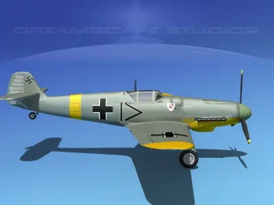 Messerschmitt BF-109 V06 3D model