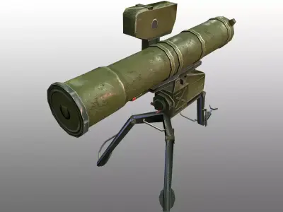 Fagot  AT-4 Spigot Low-poly 3D model