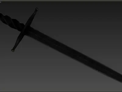 Medieval weapons  Low-poly 3D model