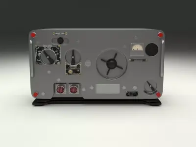 Old Military Radio 3D model
