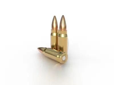 58 x 21mm Chinese Ammo Low-poly 3D model