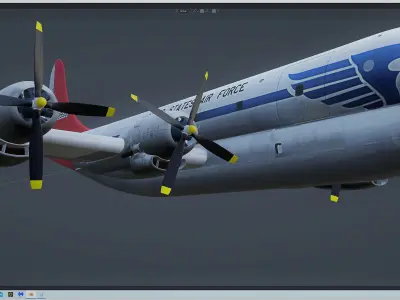 C-97 transport plane Free 3D model