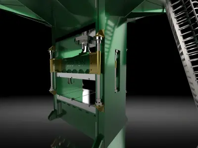 Hydraulic Press 3D model buy