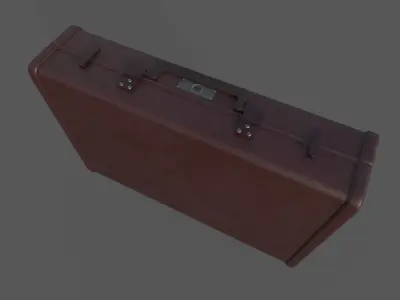 Low Poly Valise briefcase Low-poly 3D model