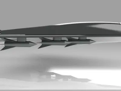 fighter war plane 3d 3ds rhino obj 3D model
