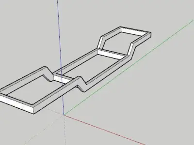 Car Chassis  Low-poly 3D model