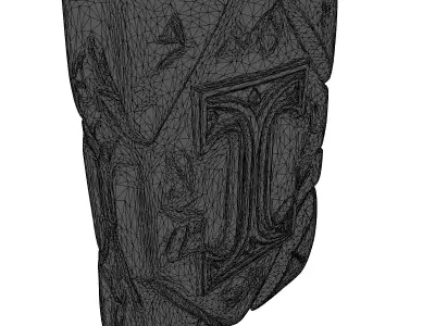 Fantasy Glowing Rune Stone 3D model