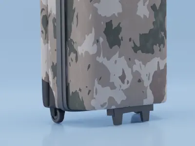 Travel Luggage Bag 3D Modeling and Texturing 3D model