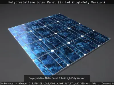 Solar Module Collection Version 1 3D Model Pack