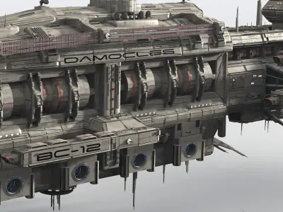 CDF Damocles Battle Cruiser 3D model