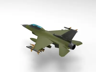 F16 Viper 3D model