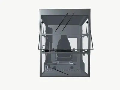 Crane Cabin 3D model
