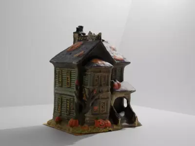 Halloween House 2 Low-poly 3D model