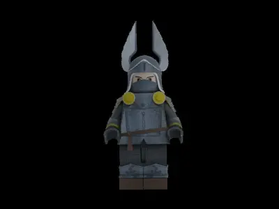 lego knight Free 3D model