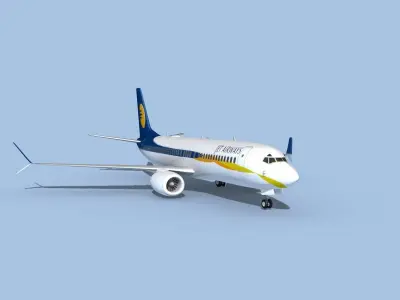 Boeing 737-800 Max Jet Airways 3D model