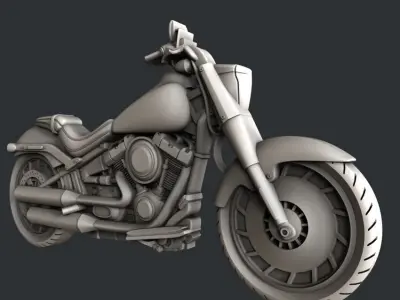 3d STL models for CNC Motorcycle 3D model