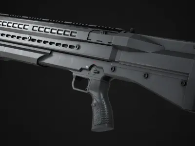 UTS 15 Shotgun Low-poly 3D model