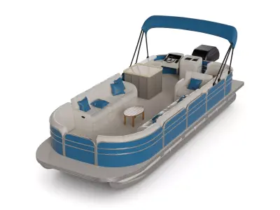 Leisure Pontoon 3D model