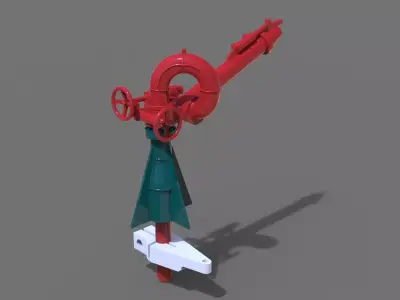 Fire monitor  Bourbon Orca Vessel 3D print model
