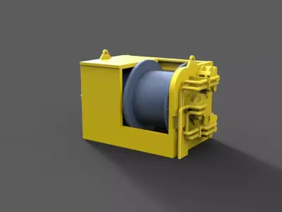 small winch for ROV or other applications 3D print model